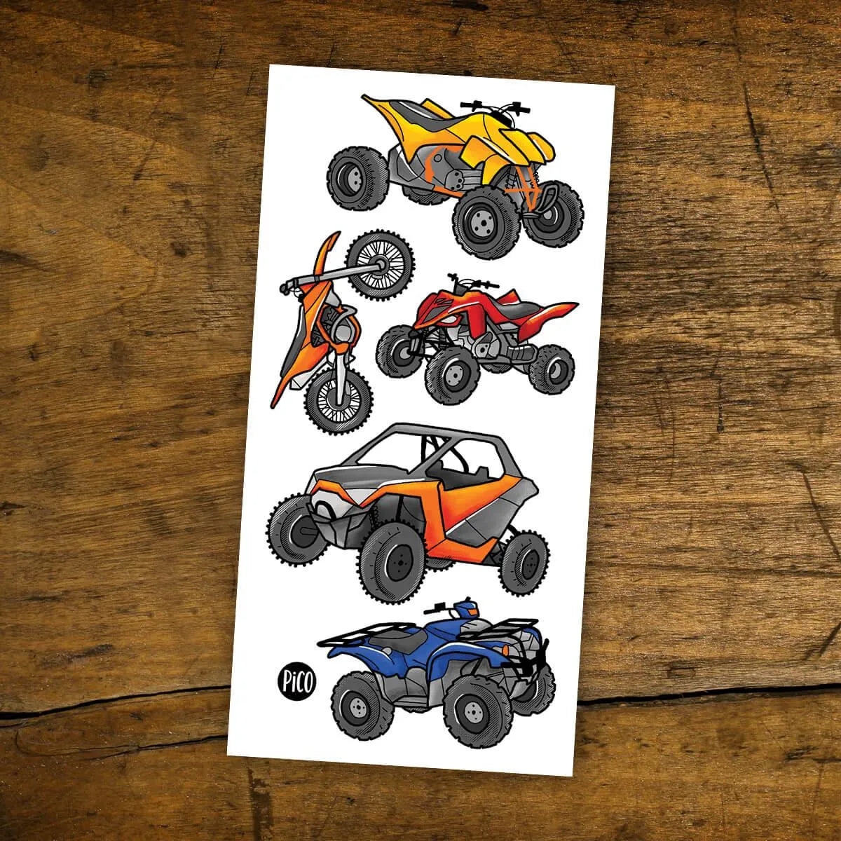 Pico - Temporary Tattoos - All terrain vehicules