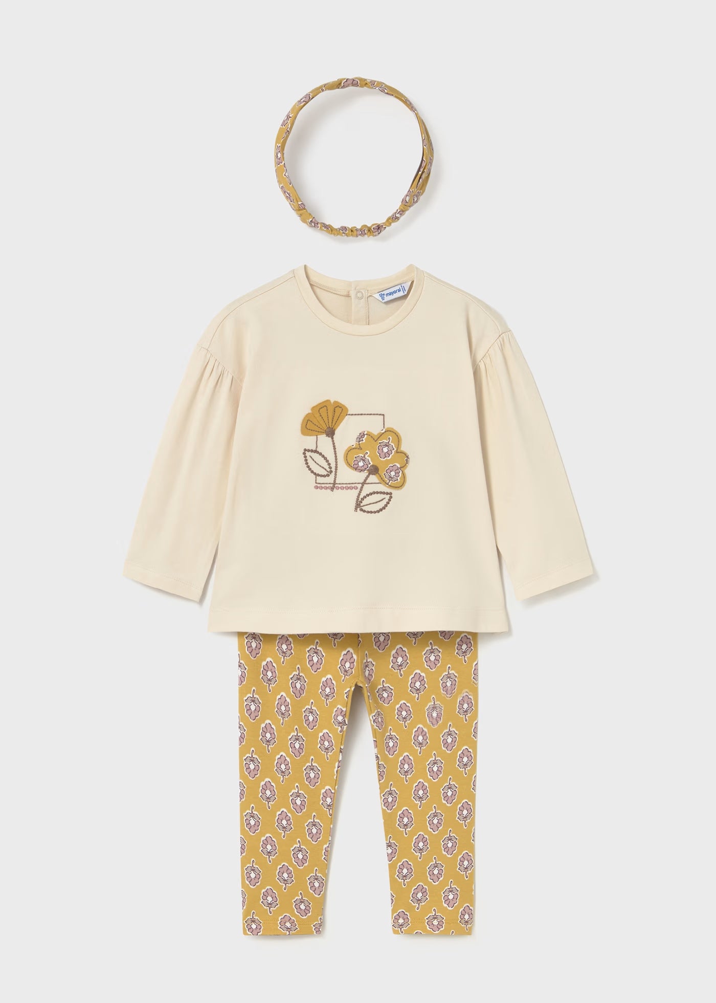 Mayoral - 2 pce Legging Set with Headband - Honey