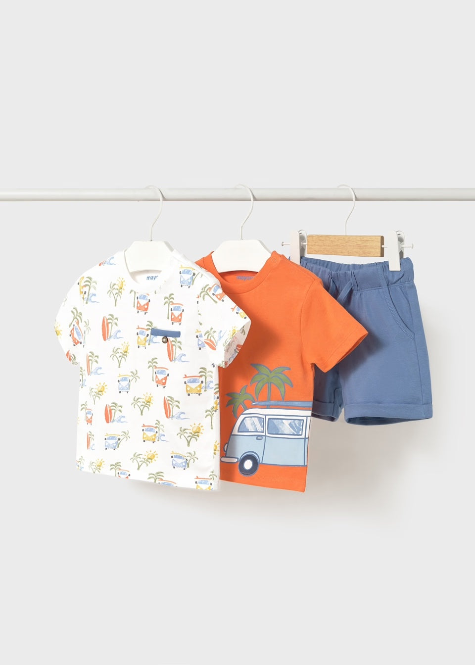 Mayoral - 3 pce Short Set - Coral