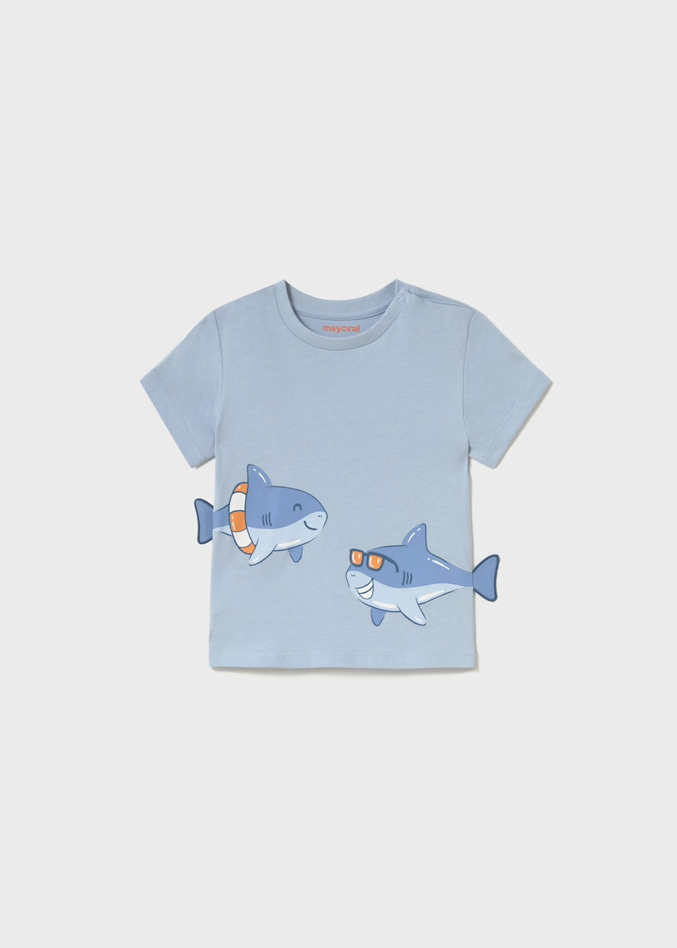 Mayoral - Cotton T-Shirt - Sharks