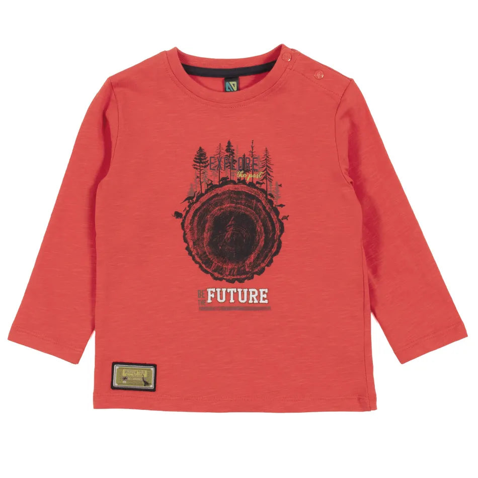 Nano - Curious Forest - Long Sleeve T-Shirt - Orange