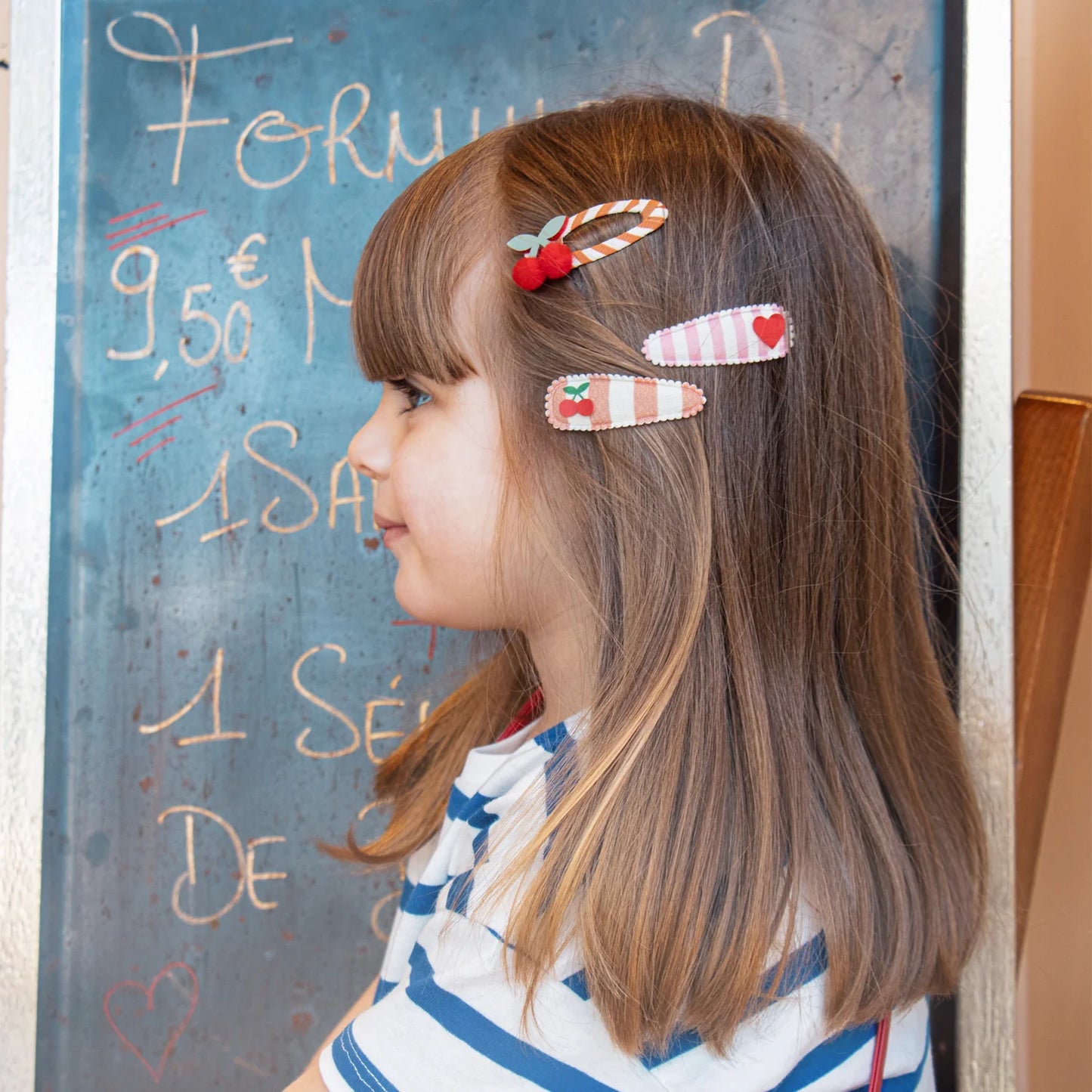 Rockahula - Very Cherry - Stripy Cherry Clips