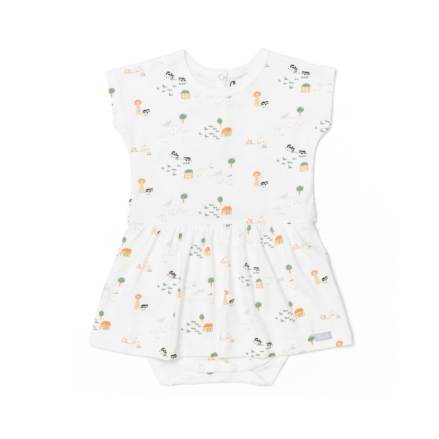 Coccoli - Bamboo Ruffle Romper - Farm Animals