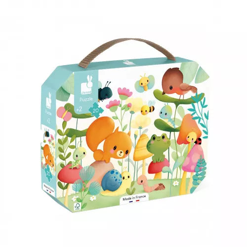 Janod 20 Piece Puzzle - Garden Friends