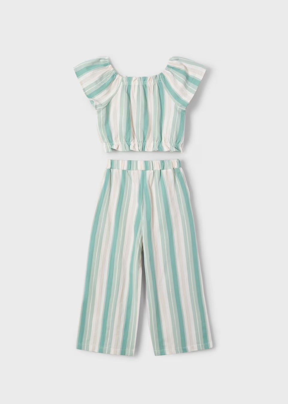 Mayoral - Striped Pant Set - Jade