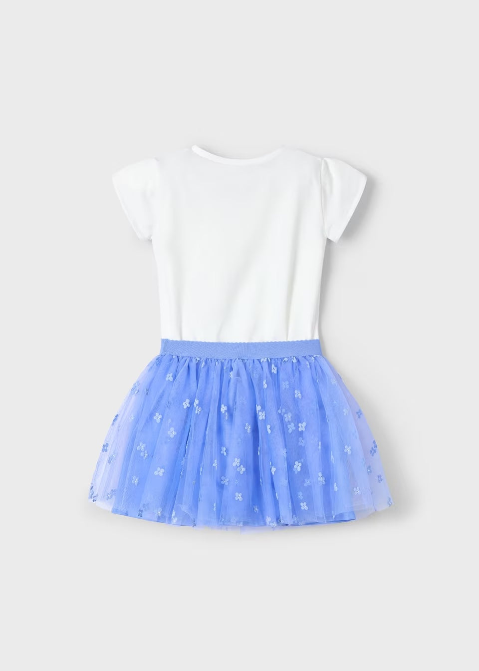 Mayoral - Tule Skirt & T-Shirt Set - Indigo