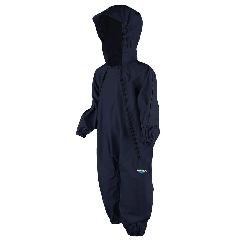 Splashy One Piece Rain Suits - Navy