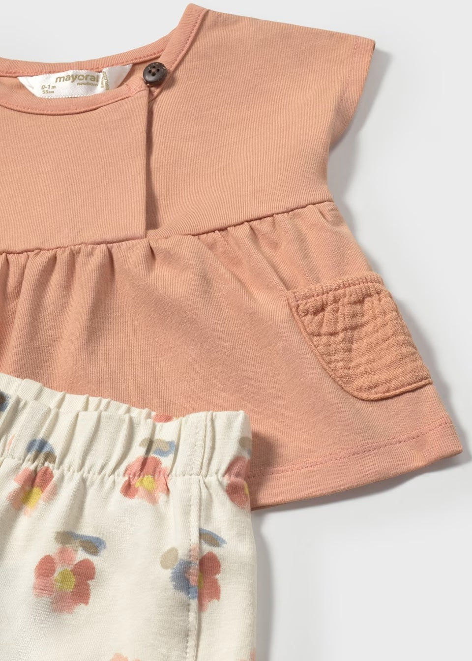 Mayoral - 2 pc Short Set - Peach