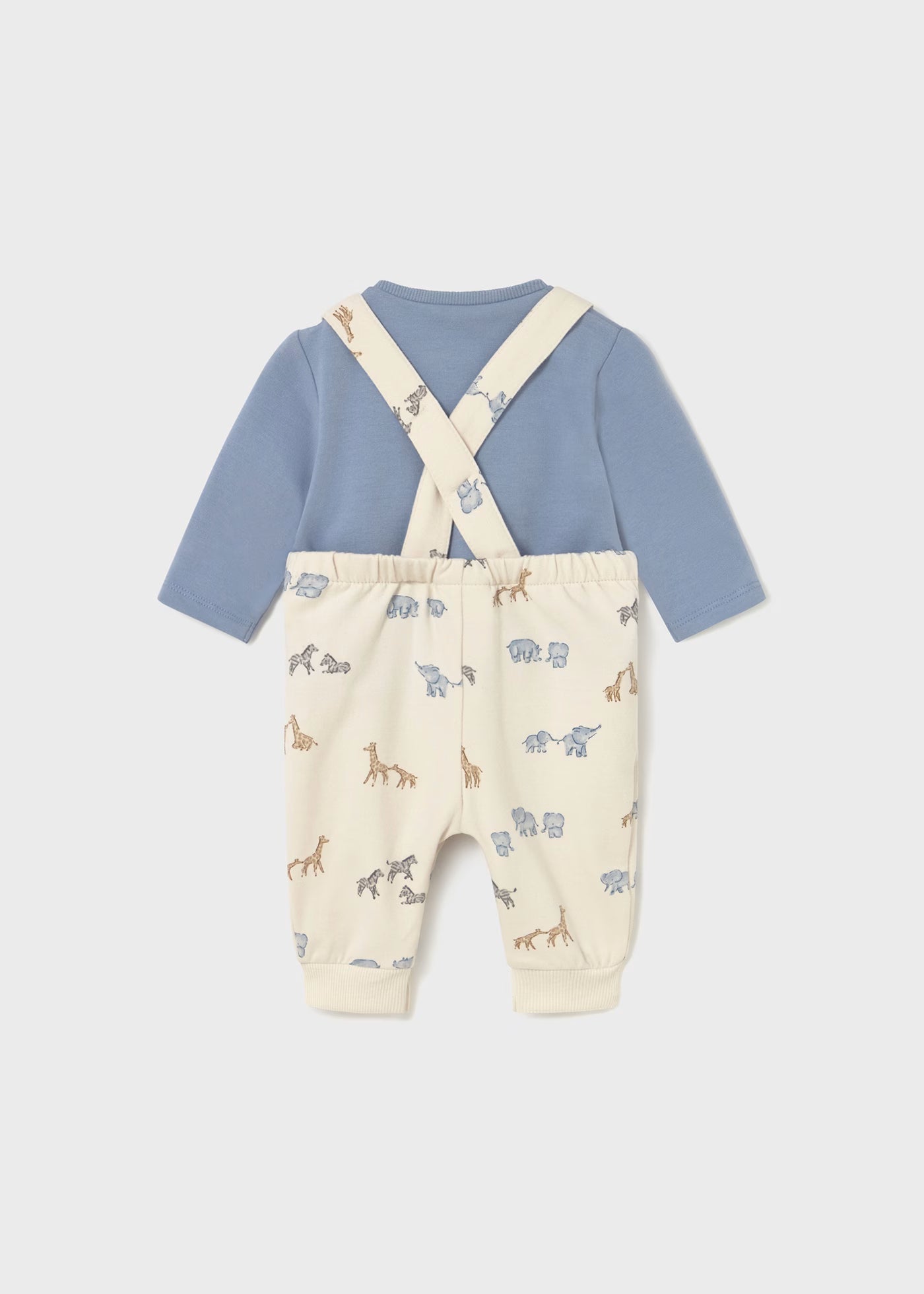 Mayoral - 2 pc Dungaree Set - Blue Bell