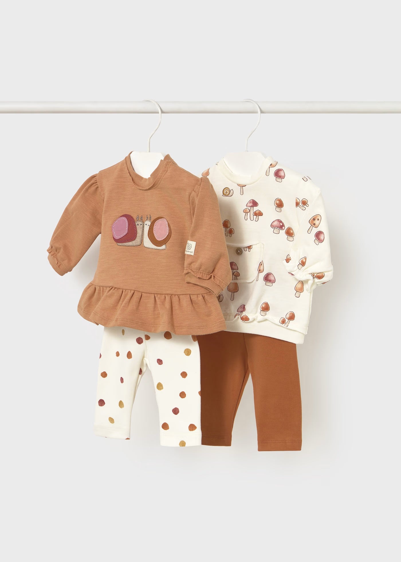 Mayoral - 2 pce Legging Set - Offwhite