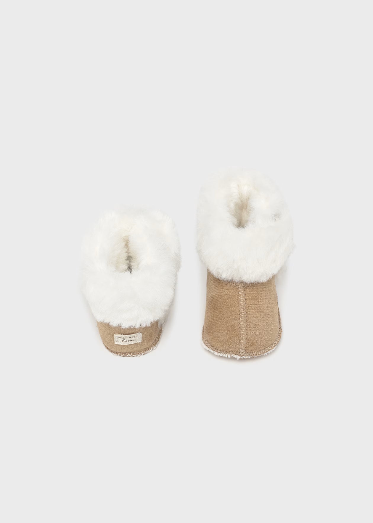 Mayoral - Faux Fur Lined Booties - Peanut