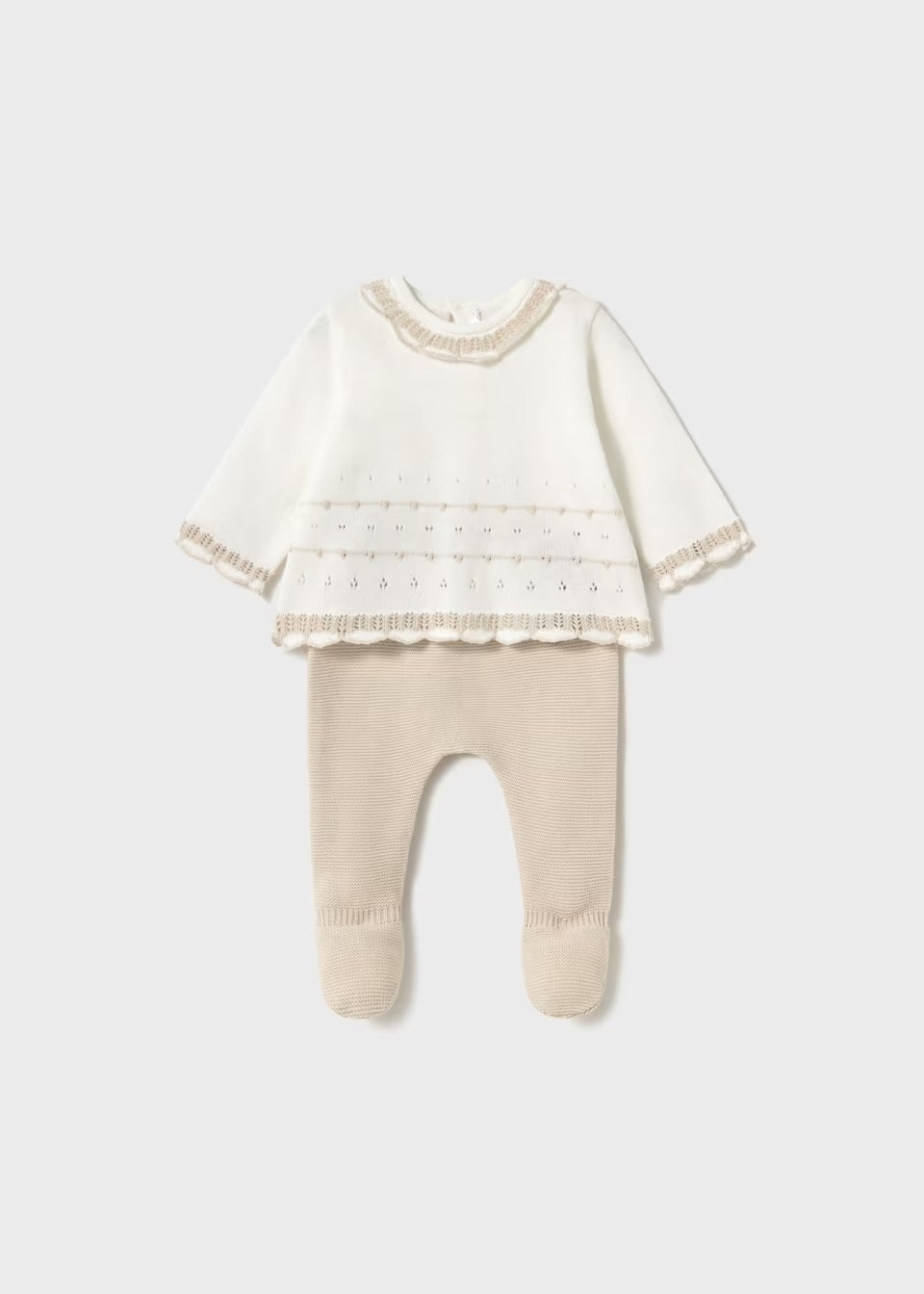 Mayoral - Knit Sweater Set - Stone