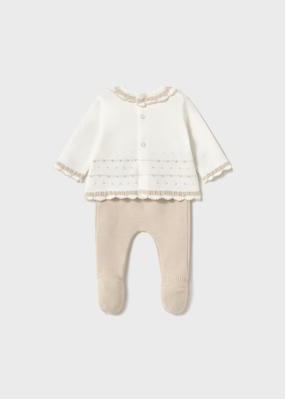 Mayoral - Knit Sweater Set - Stone