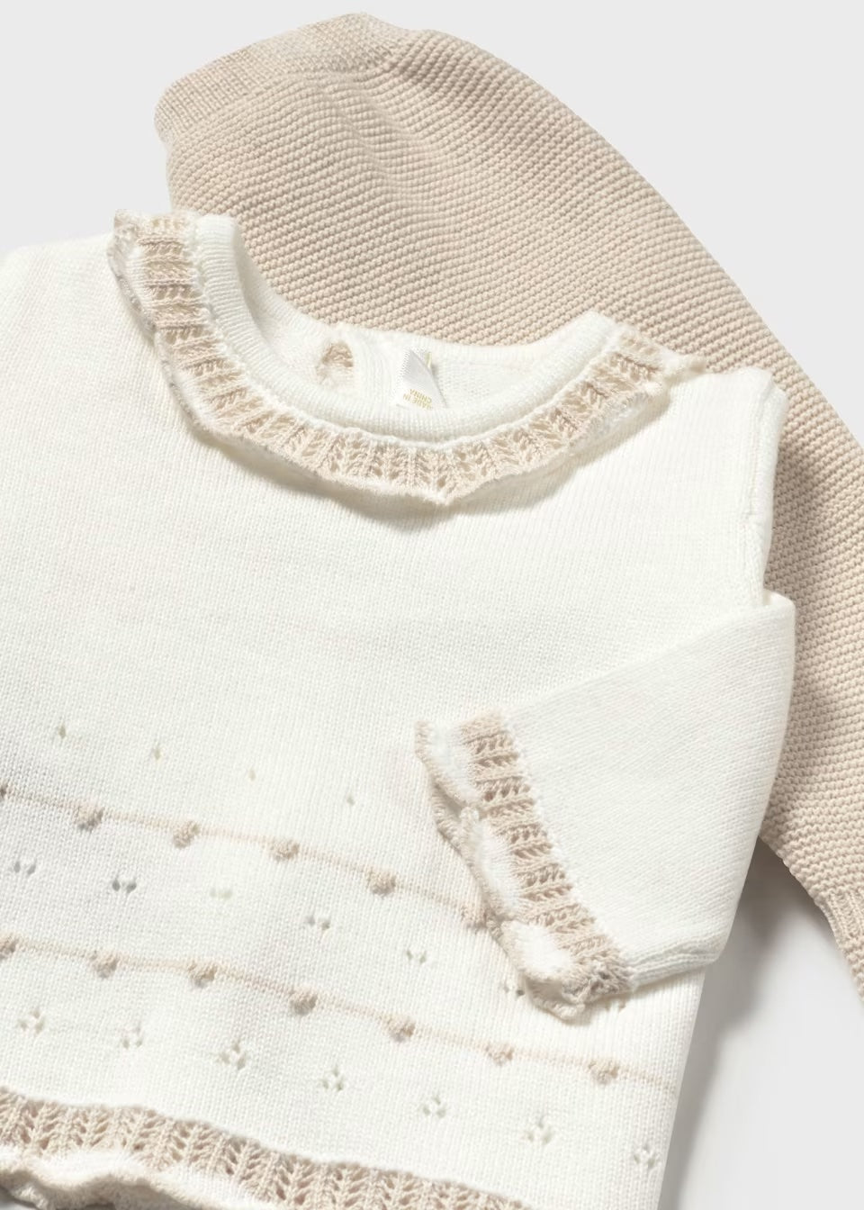 Mayoral - Knit Sweater Set - Stone