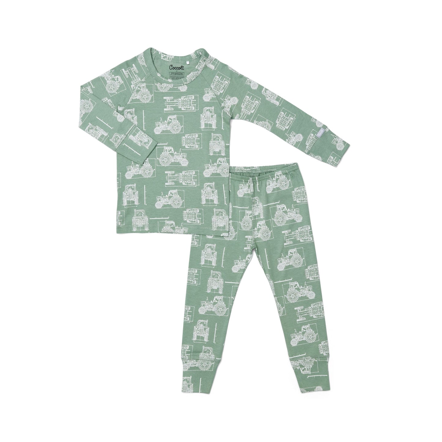 Coccoli Bamboo/Cotton Pajamas - Tractors