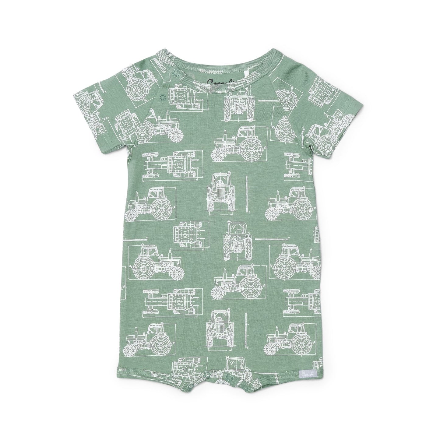 Coccoli - Bamboo/Cotton Romper - Tractors