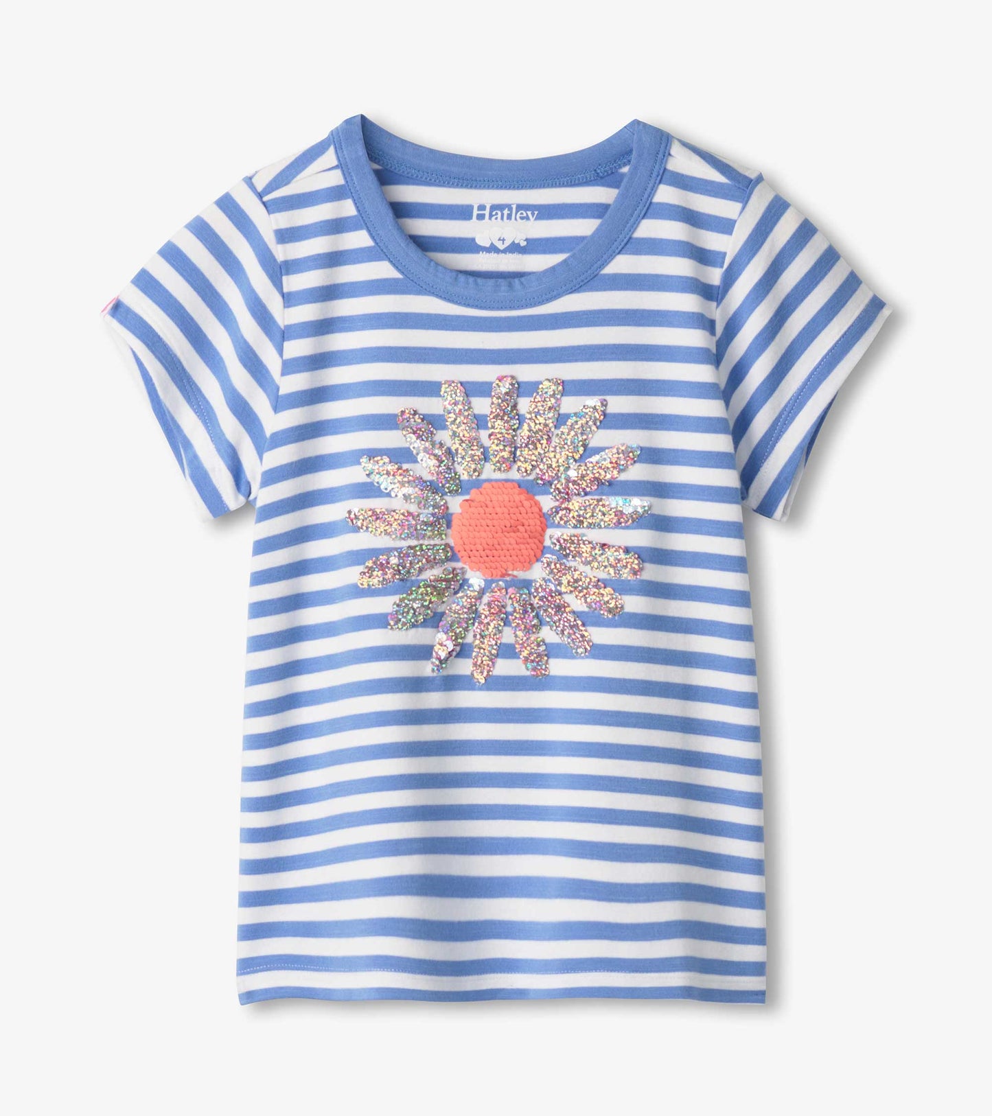 Hatley - Bamboo Tee - Cornflower Stripes