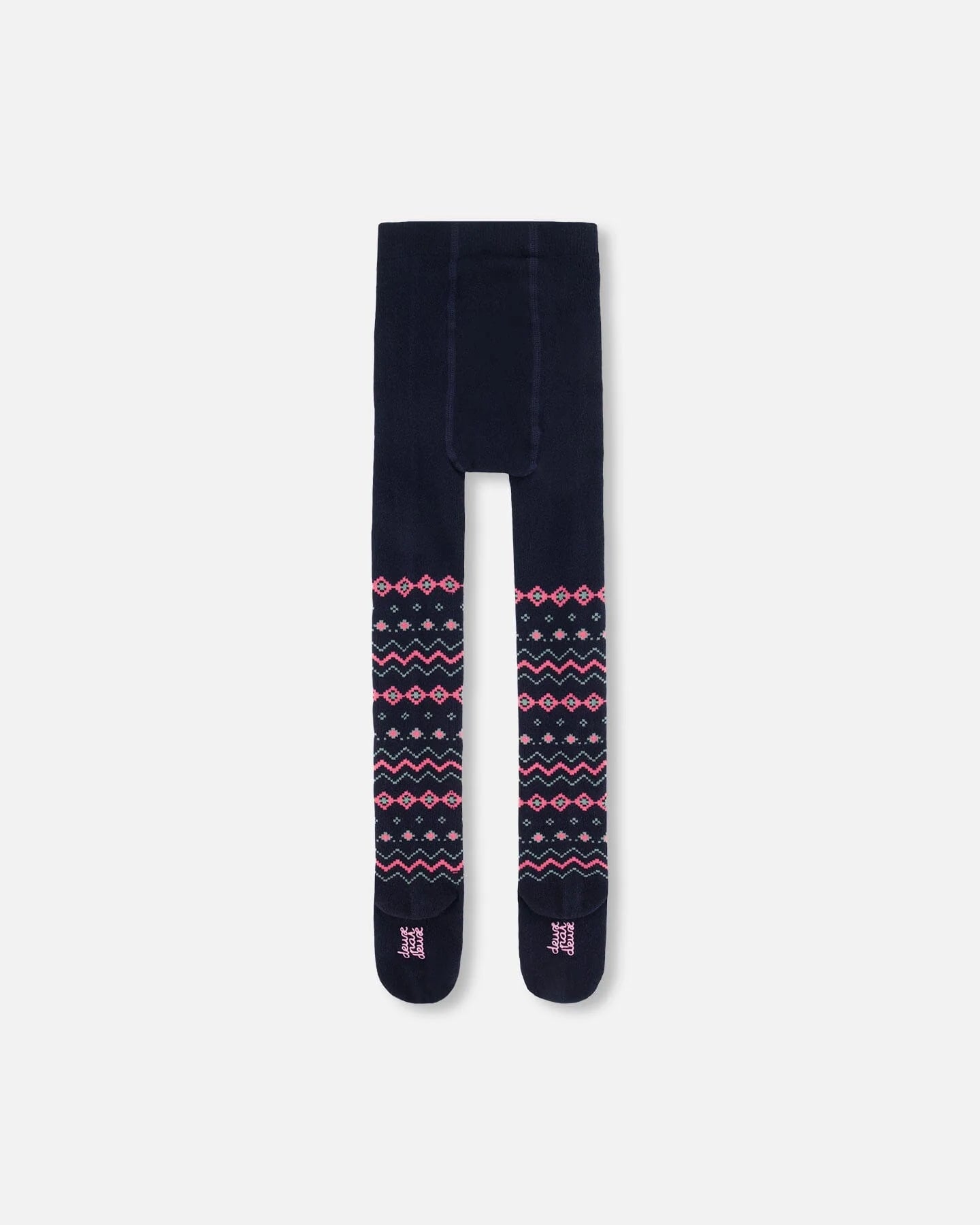 Deux Par Deux - Norwegian Jacquard Tights - Navy