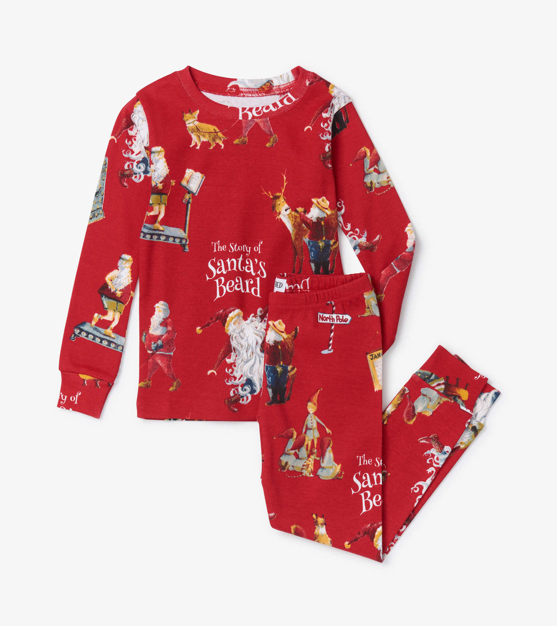 Books To Bed - The Story of Santa's Beard 2pce Pajama Set with Book