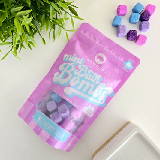 Happy Hippo - Mini Bath Bombs - Wildberry Tulip