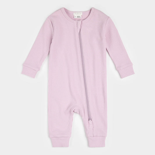 Petit Lem - Modal Rib Sleeper - Dusty Lavender