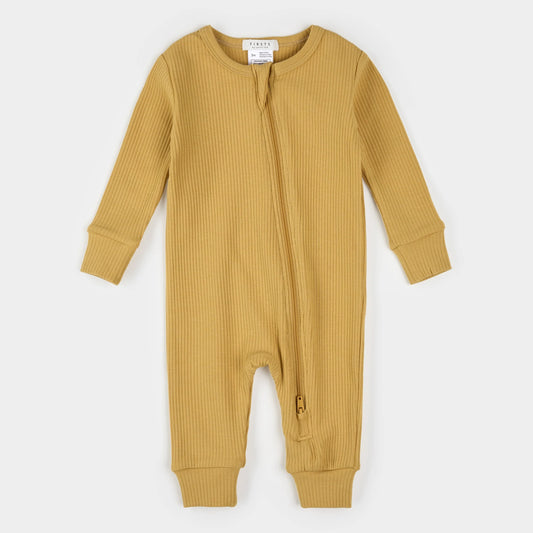 Petit Lem - Modal Rib Sleeper - Golden Yellow