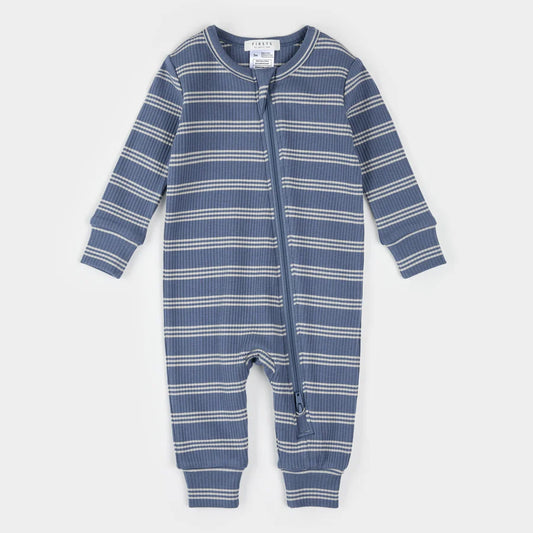 Petit Lem - Modal Rib Sleeper - Denim Stripe