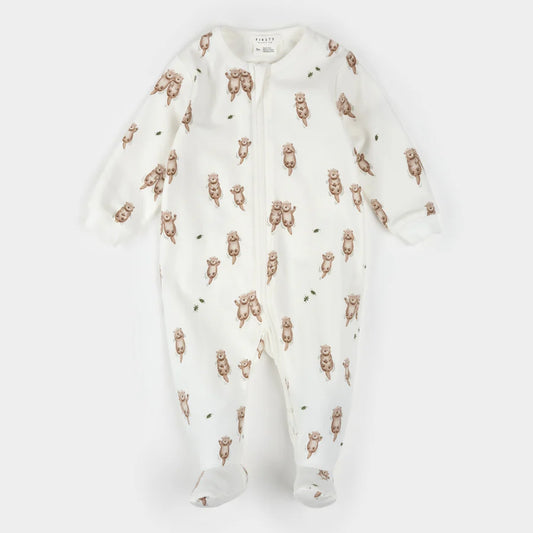 Petit Lem - Cotton Sleeper - Otter Print