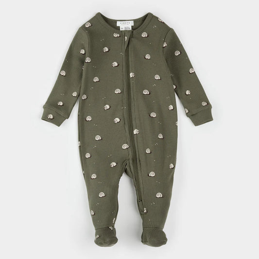 Petit Lem - Cotton Sleeper - Snail Print