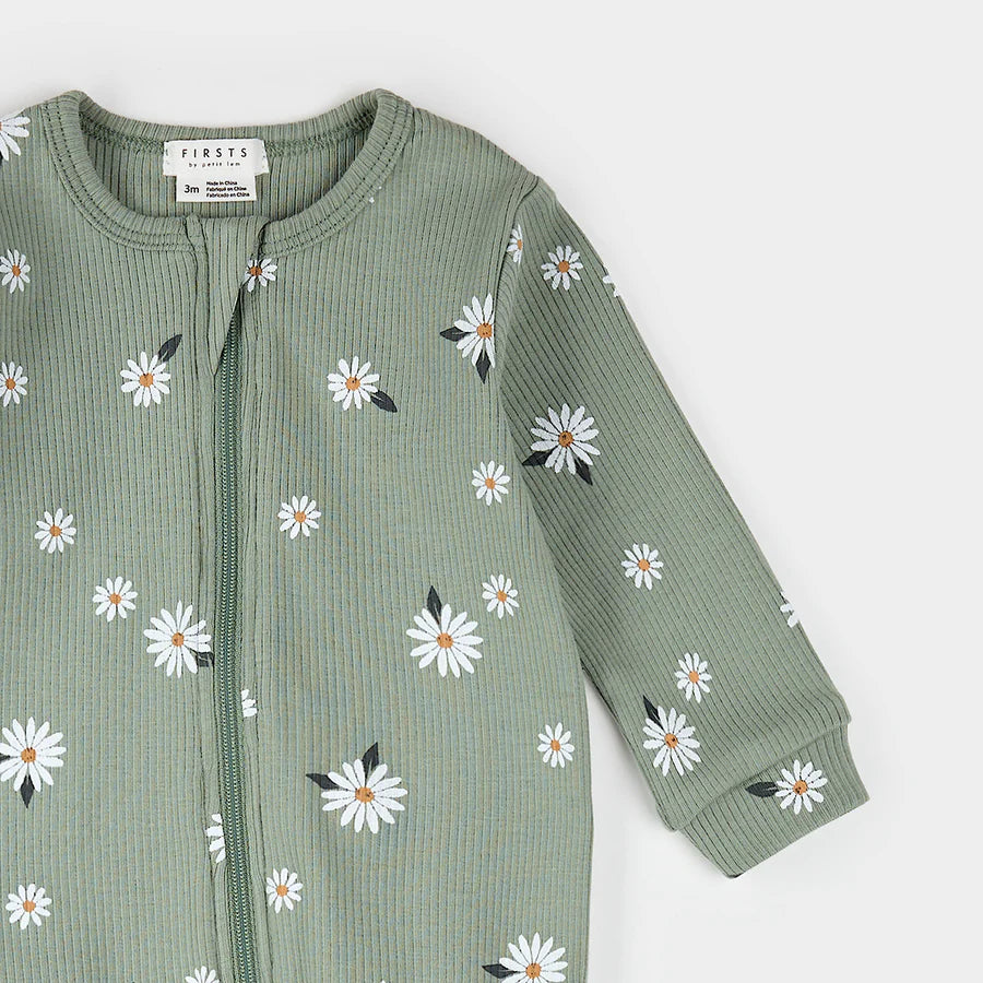 Petit Lem - Cotton Sleeper - Daisy Print