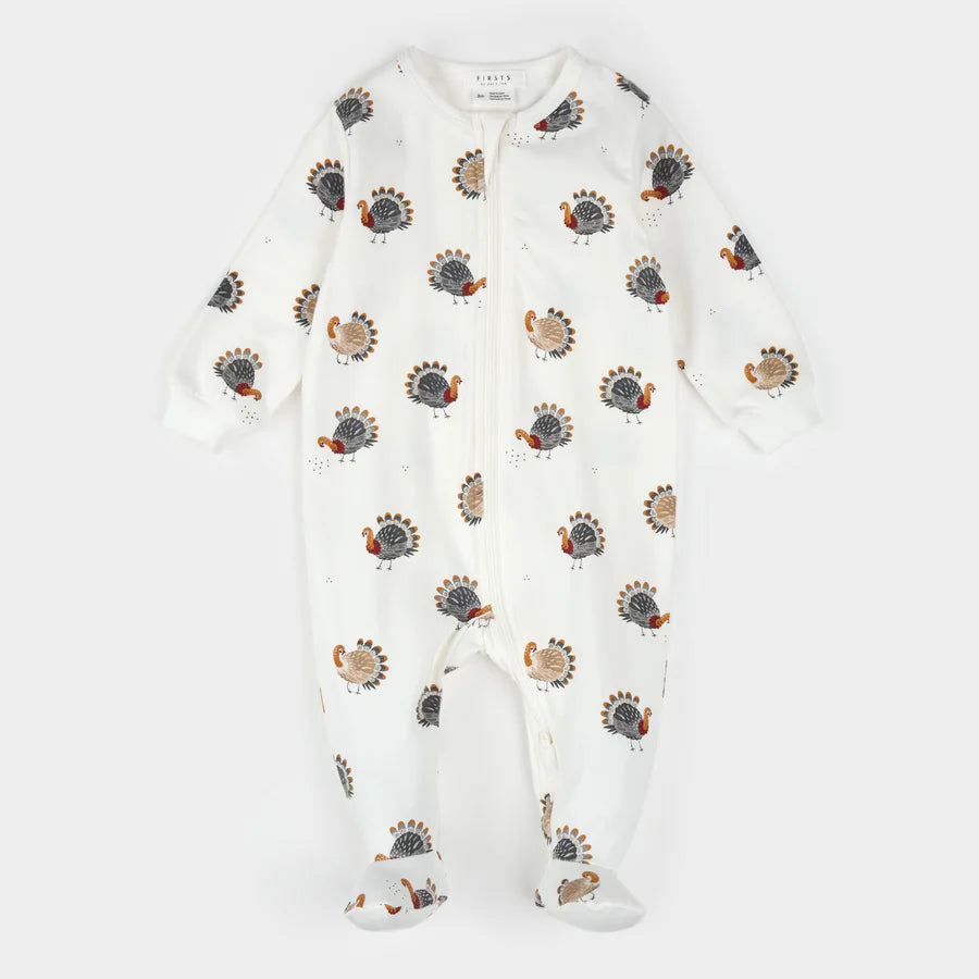 Petit Lem - Cotton Sleeper - Turkey Print
