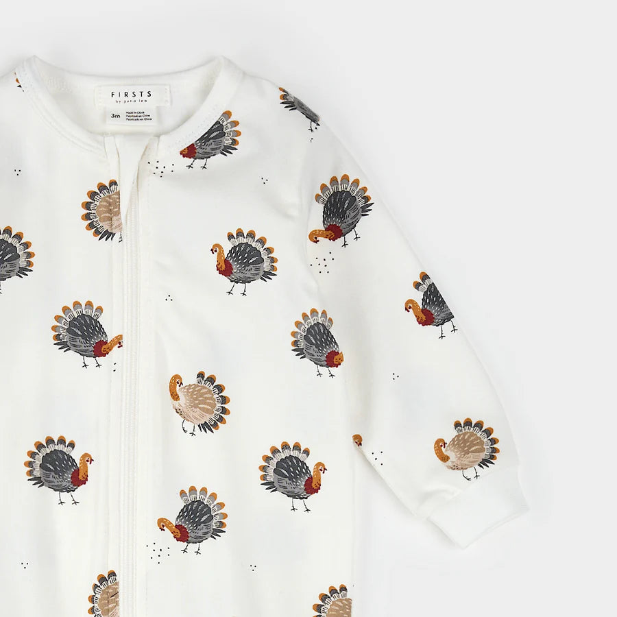 Petit Lem - Cotton Sleeper - Turkey Print