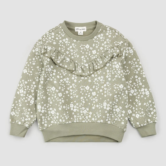 Miles The Label - Sweatshirt - Sage Floral Print