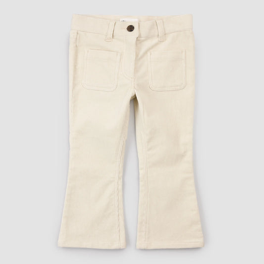 Miles The Label - Wide Leg Corduroy Pants - Birch