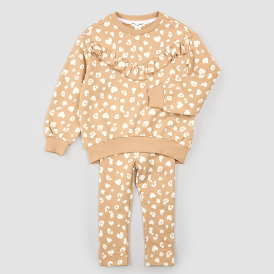 Miles The Label - Top & Legging Set - Cheetah Print