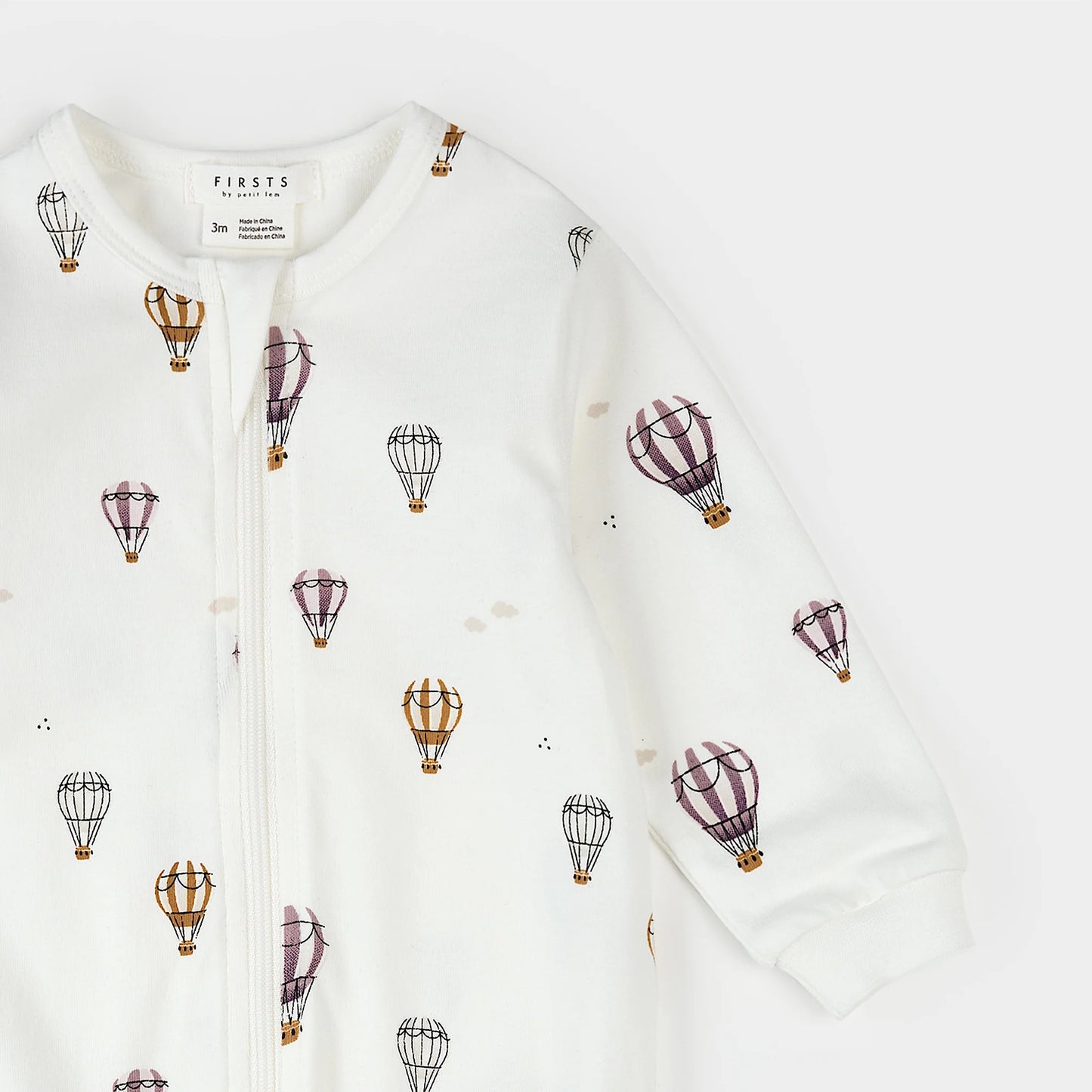 Petit Lem - Cotton Sleeper - Hot Air Balloons