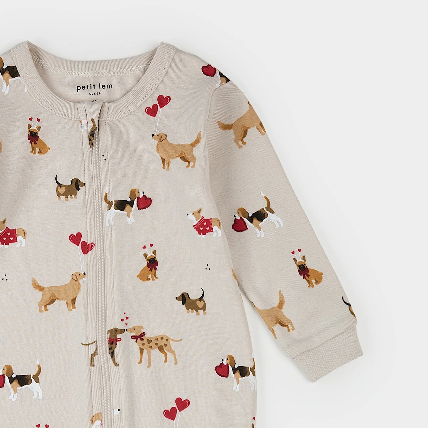 Petit Lem - Cotton Sleeper - Puppy Love