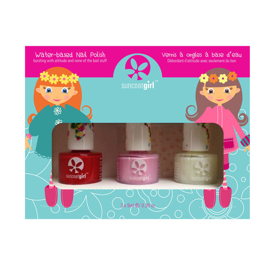 SuncoatGirl - Trio Nail Beauty Kit- Ballerina Beauty with decals