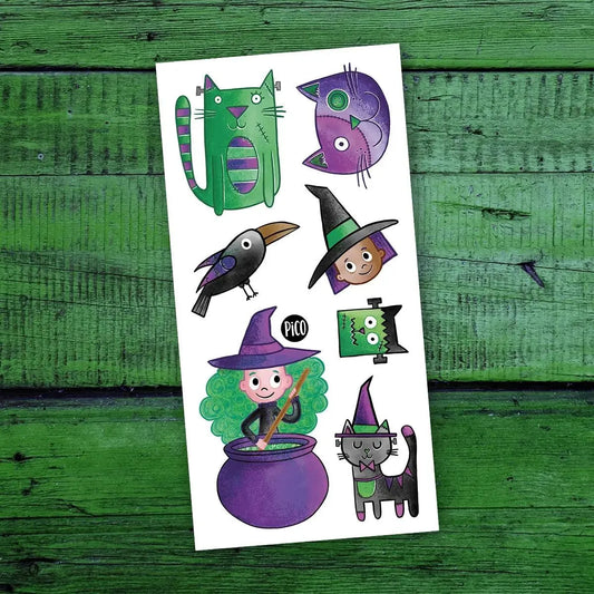 Pico - Temoporary Tattoos - Frankencat and the Witches