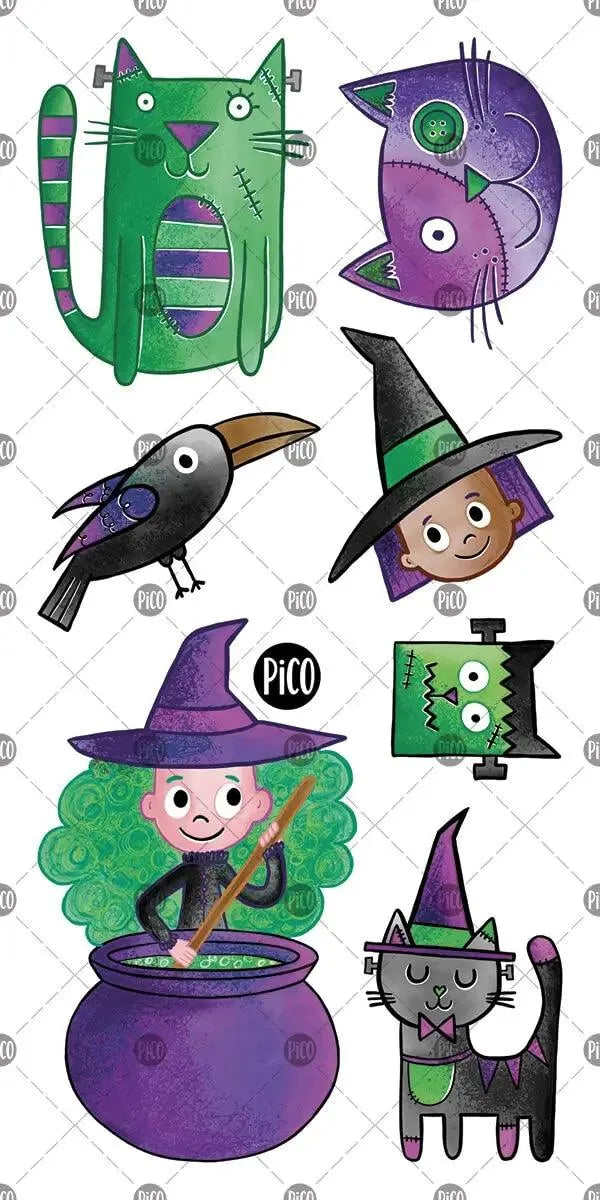 Pico - Temoporary Tattoos - Frankencat and the Witches