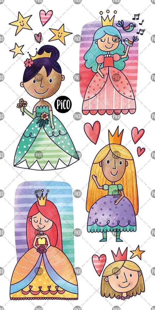 Pico - Temporary Tattoos  - Princess and Her Friends