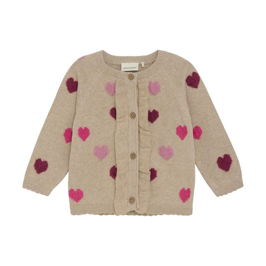 Minymo - Knit Cardigan - Heart