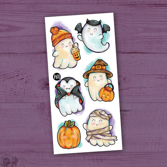 Pico - Temoporary Tattoos - Halloween Ghosts