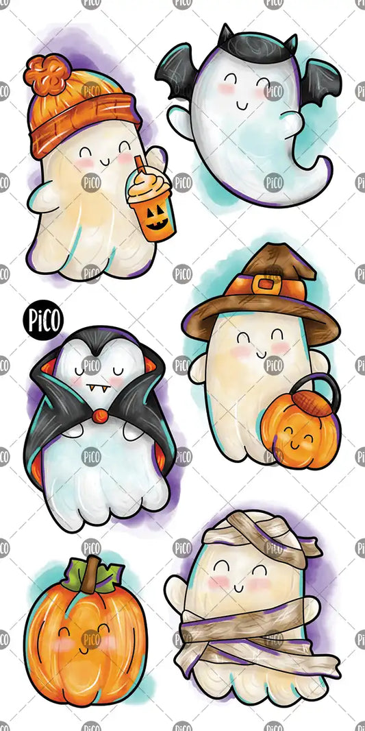 Pico - Temoporary Tattoos - Halloween Ghosts