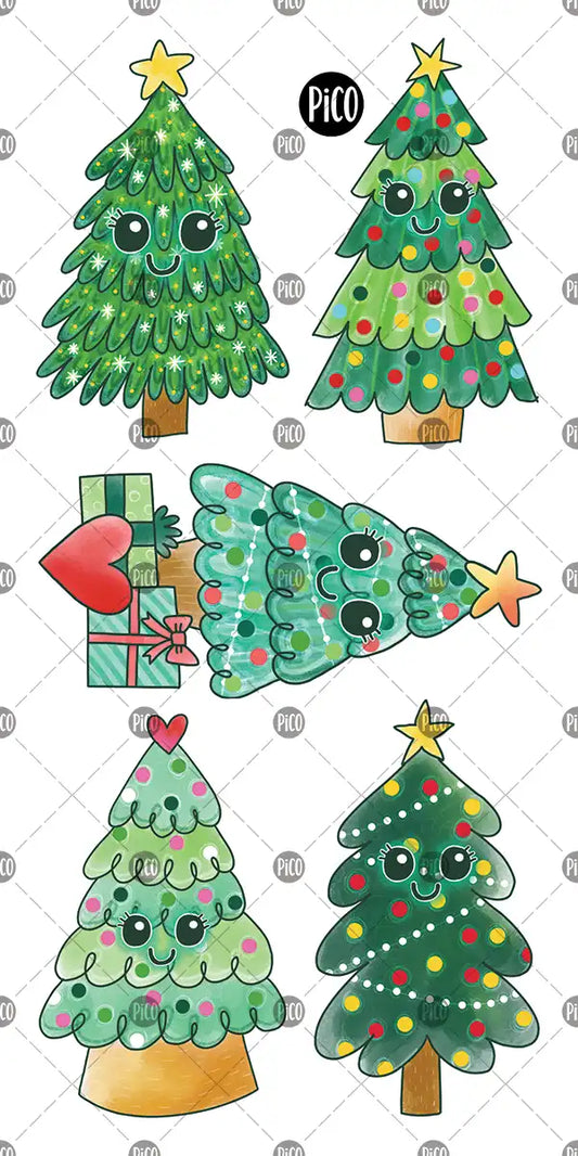 Pico - Temporary Tattoos  - Christmas Trees