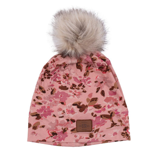 Nano - Microfleece Lined Jersey Touque - Pink