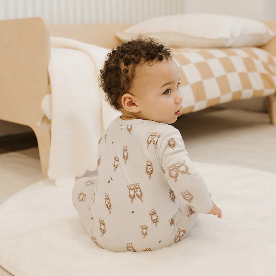 Petit Lem - Cotton Sleeper - Otter Print