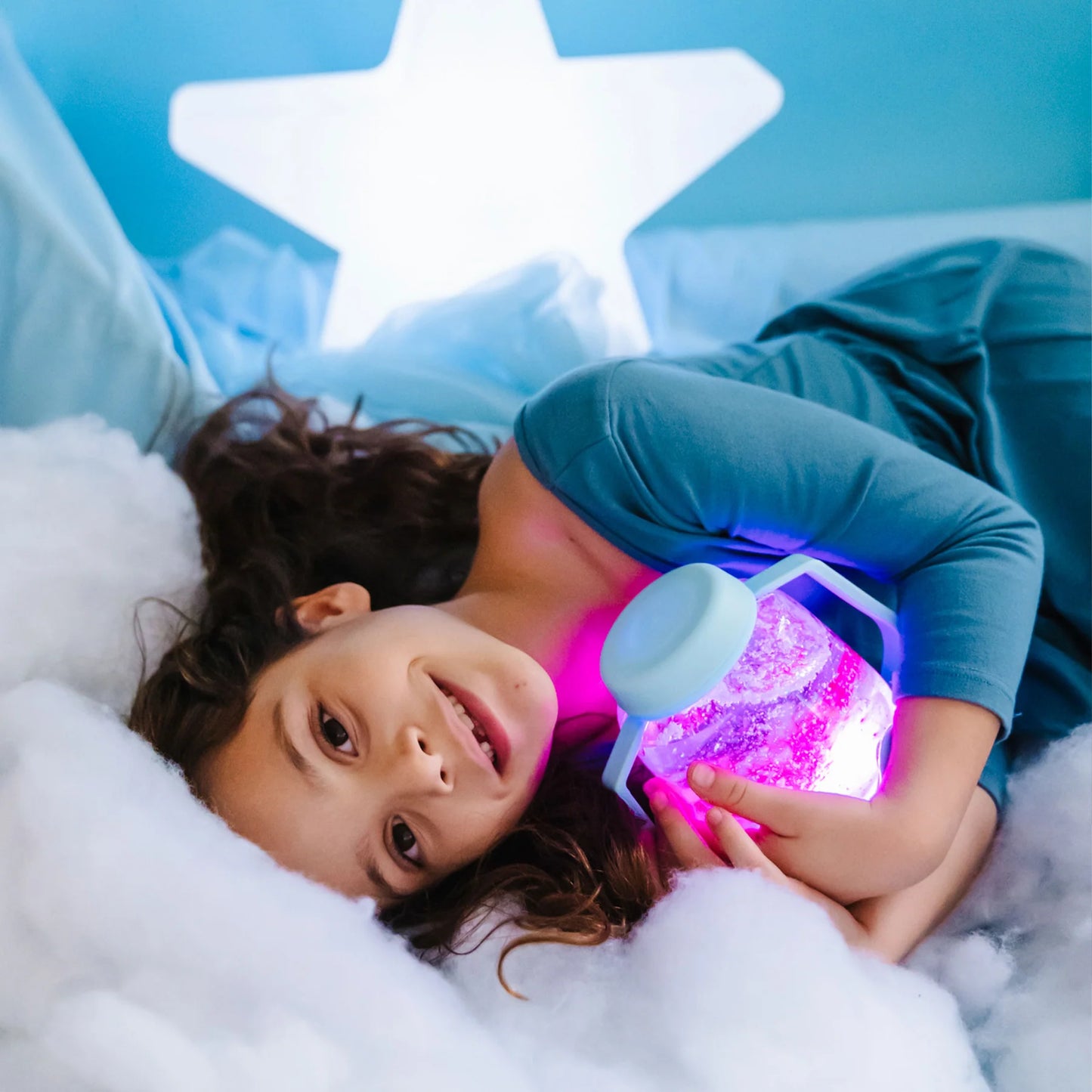 Glo Pals - Sensory Play Jar - Light Blue