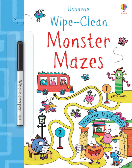Wipe-Clean - Monster Mazes