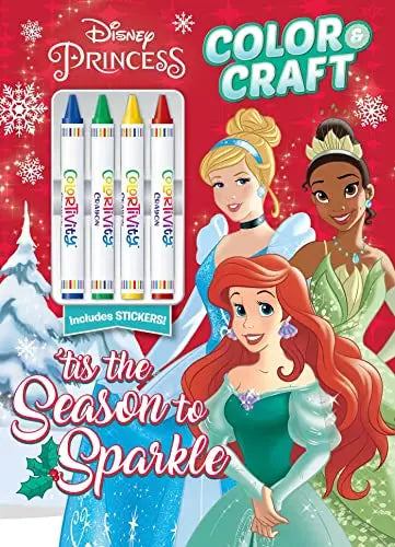 'Tis the Season to Sparkle Color & Craft (Disney Princess)